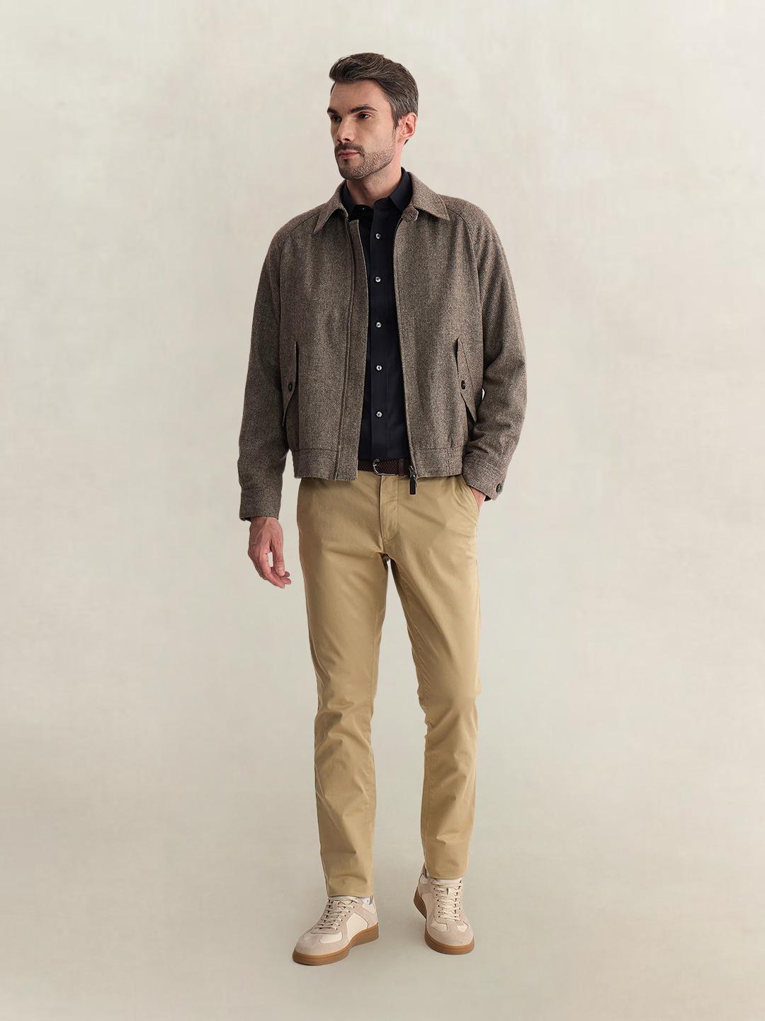 Gant Men Black Slim Fit Solid Sateen Shirt