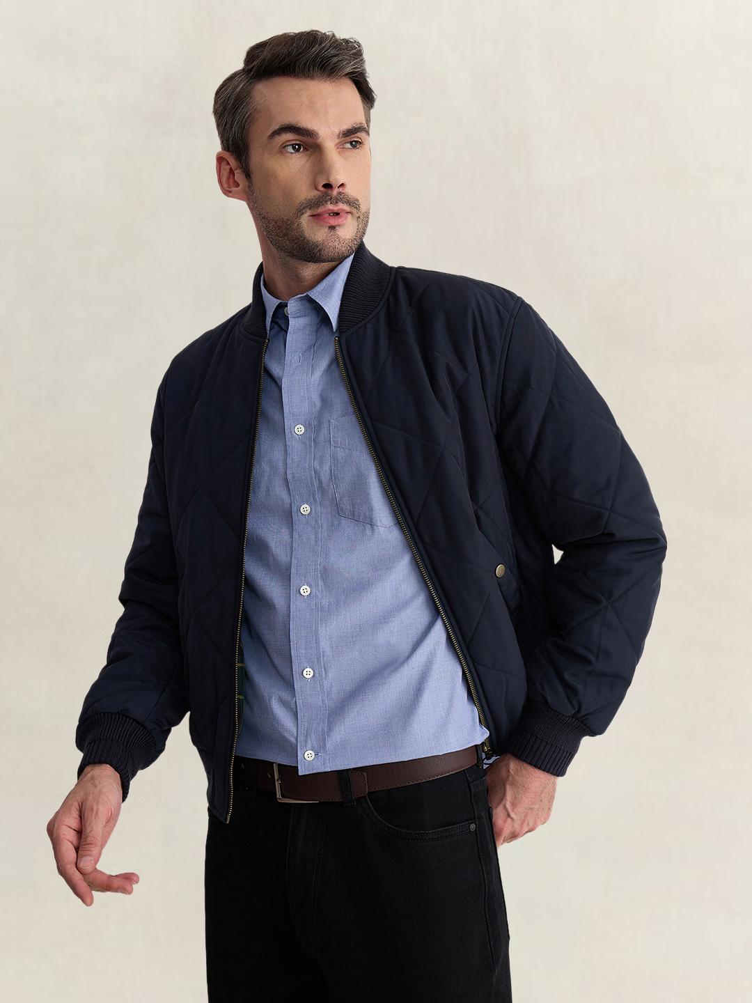 Gant Men Blue Regular Fit Solid Pure Cotton Shirt