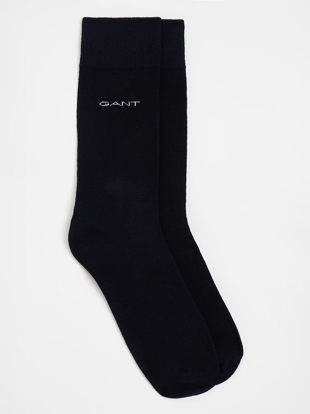Gant Men Beige and Black Printed Regular Fit Socks - Pack Of 2