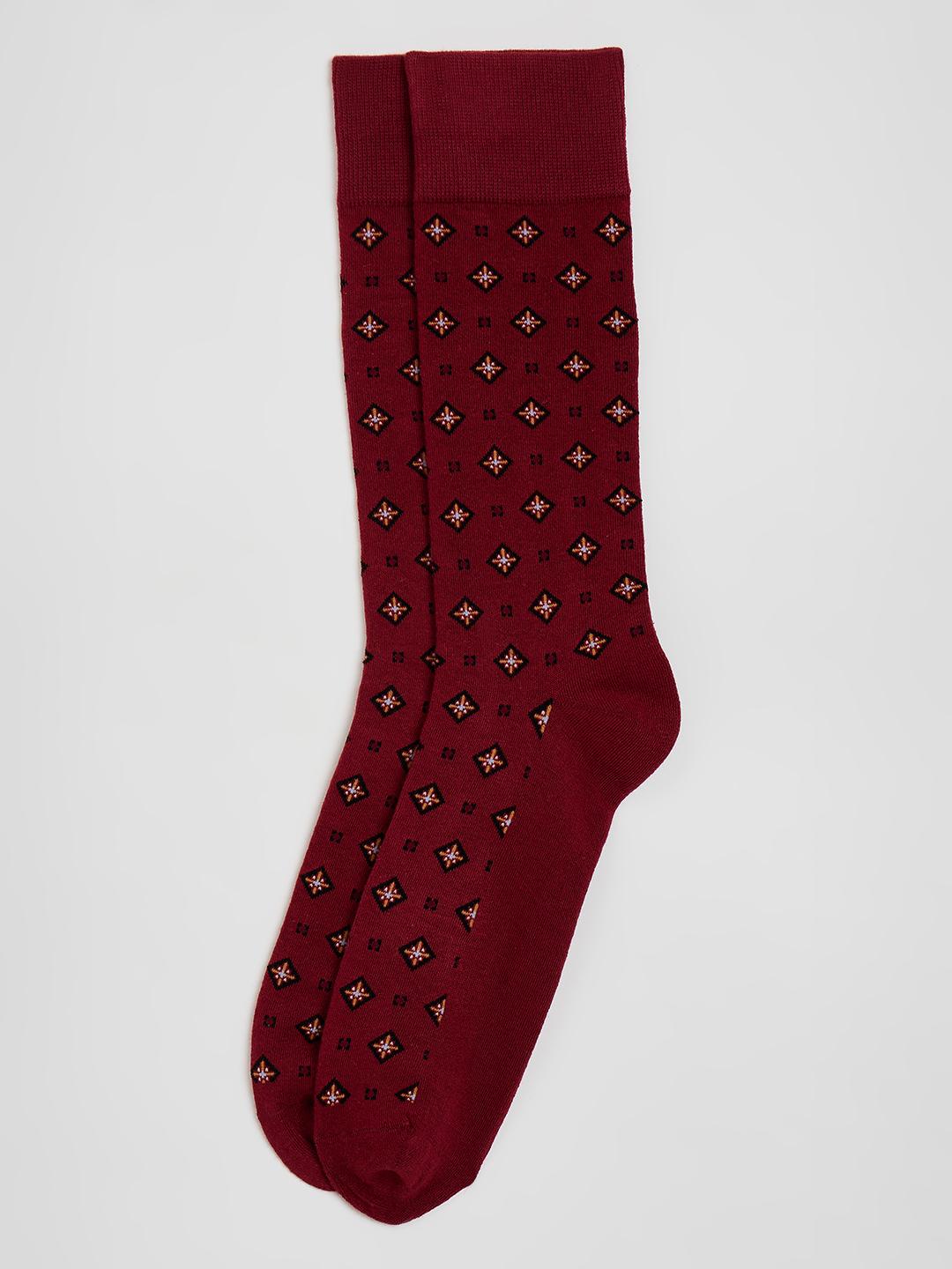 Gant Men Red Printed Regular Fit Socks