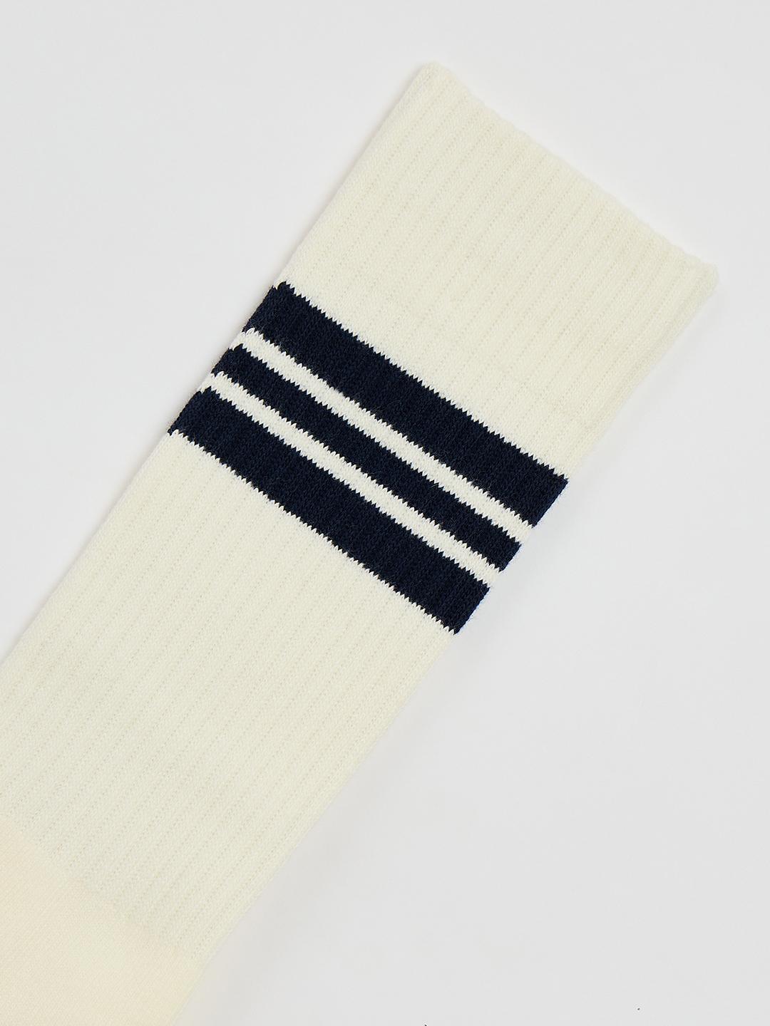 Gant Men Cream Striped Regular Fit Socks