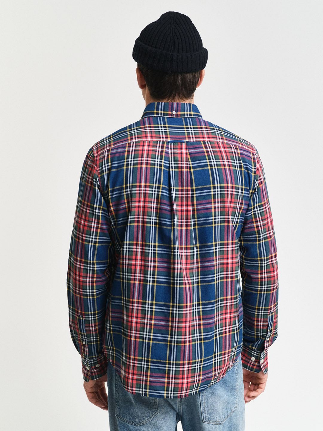 Gant Men Multicolour Checked Regular Fit Pure Cotton Shirt