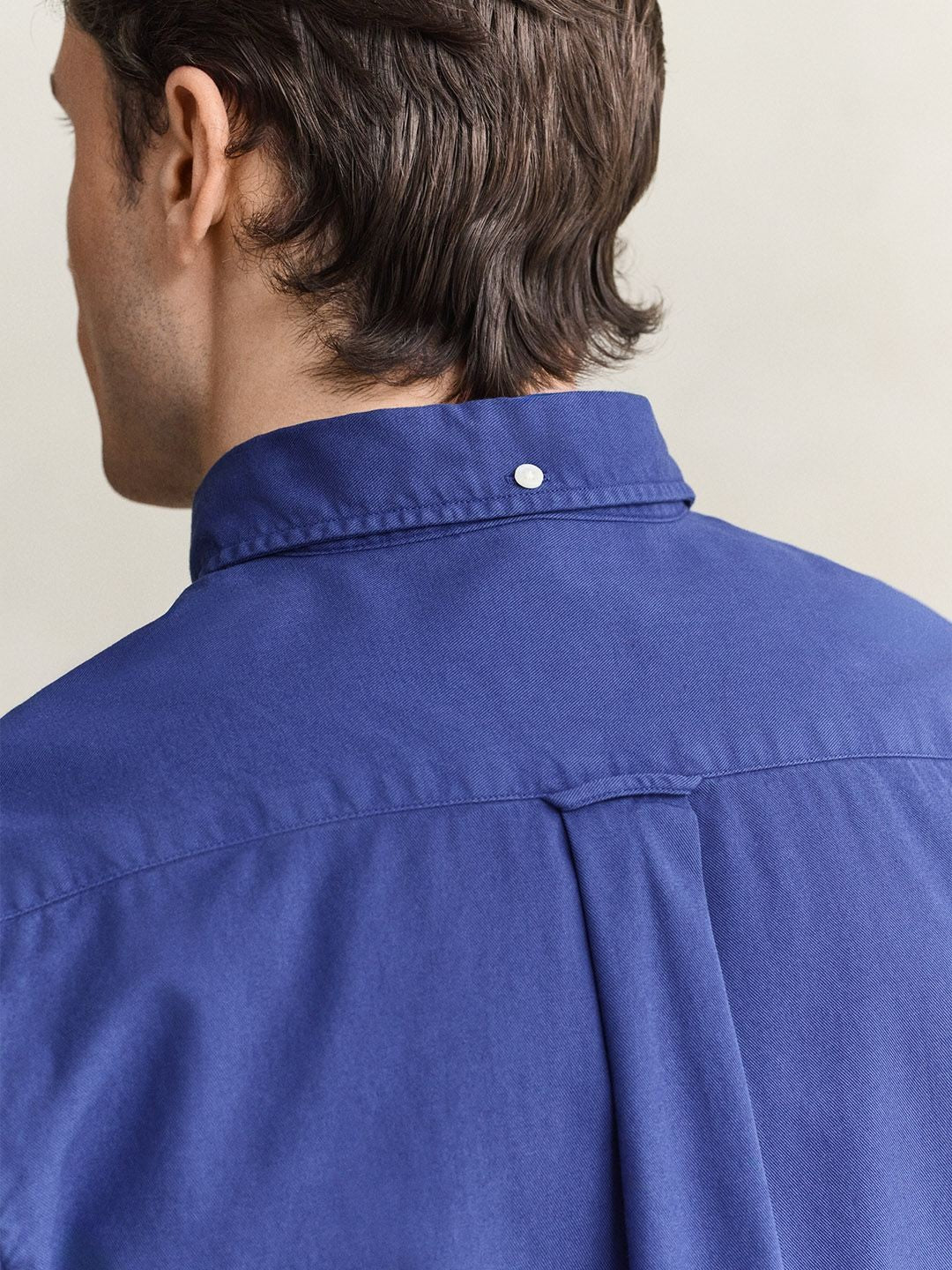 Gant Men Blue Solid Regular Fit Pure Cotton Shirt