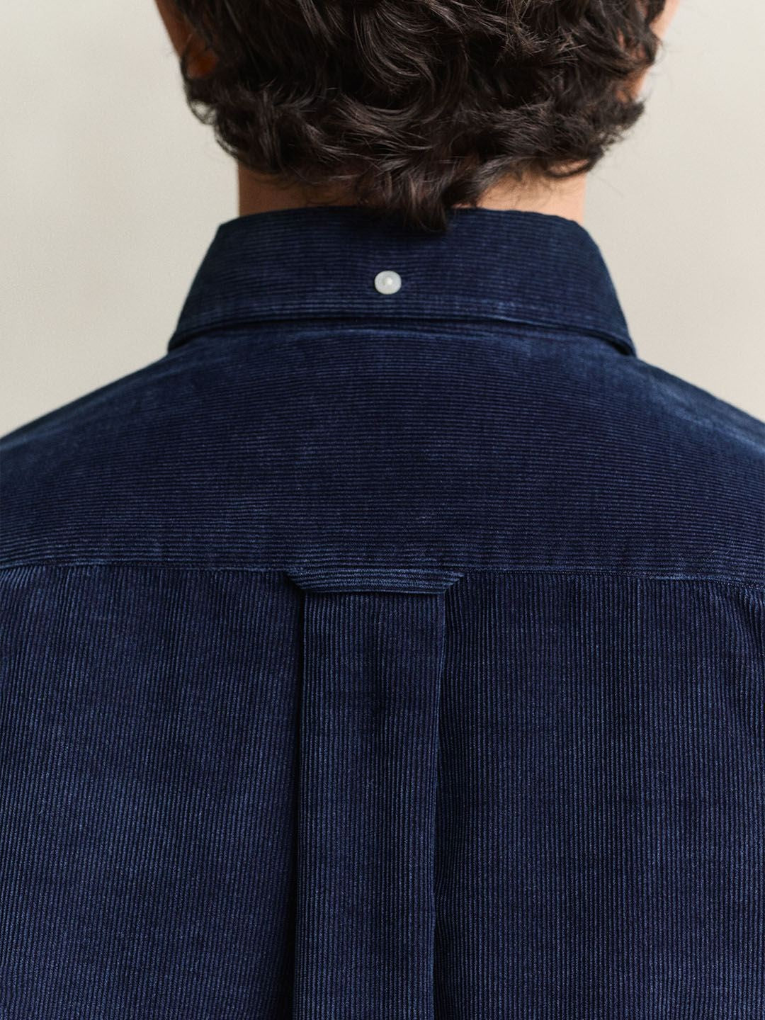 Gant Men Navy Blue Solid Regular Fit Pure Cotton Shirt