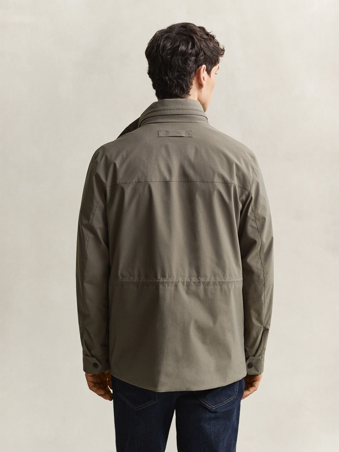 Gant Men Olive Solid Regular Fit Jacket