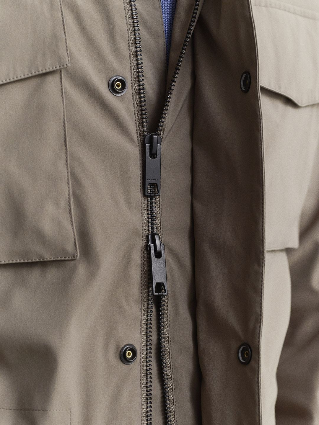 Gant Men Olive Solid Regular Fit Jacket