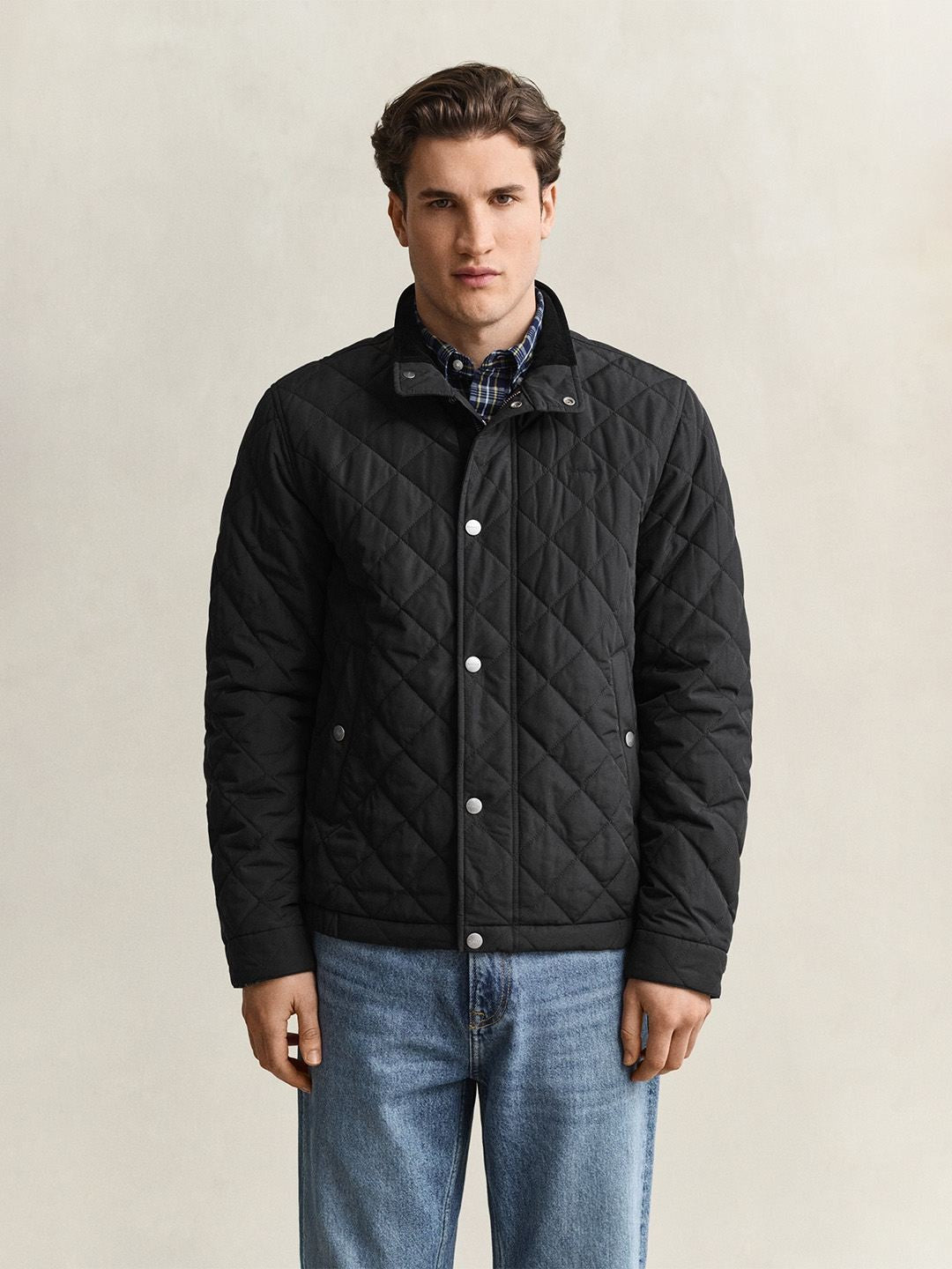 Gant Men Black Regular Fit Classic Quilted Jacket