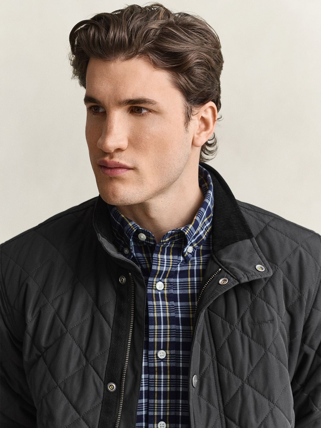 Gant Men Black Regular Fit Classic Quilted Jacket