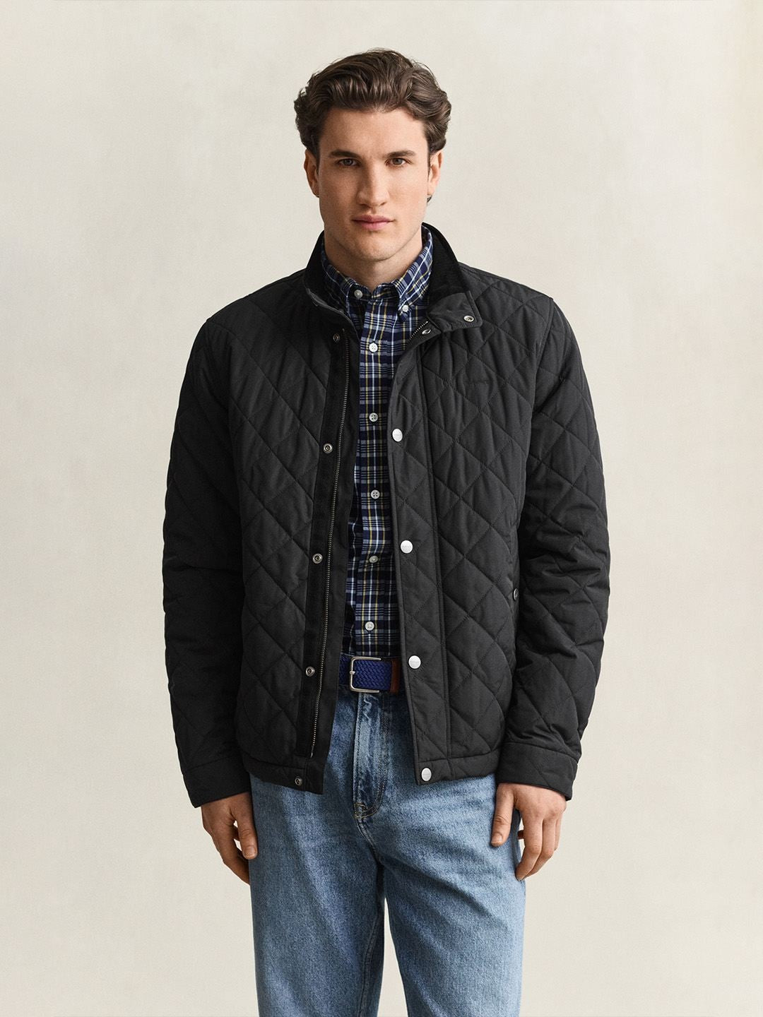 Gant Men Black Regular Fit Classic Quilted Jacket