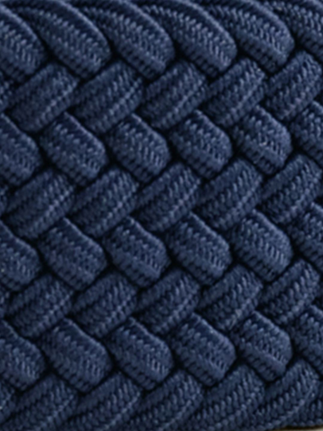 Gant Men Navy Blue Braided Elastic Belt