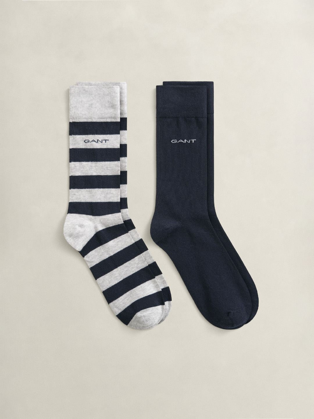 Gant Men Multicolour Striped Regular Fit Socks Pack Of - 2