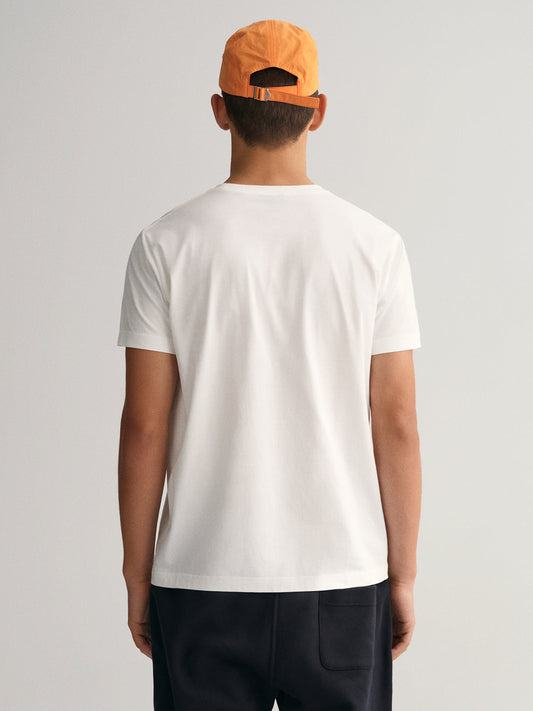 Gant White Original Regular Fit T-Shirt