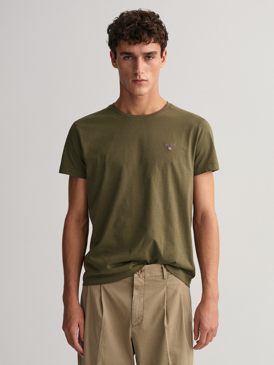 Gant Olive Green Original Regular Fit T-Shirt