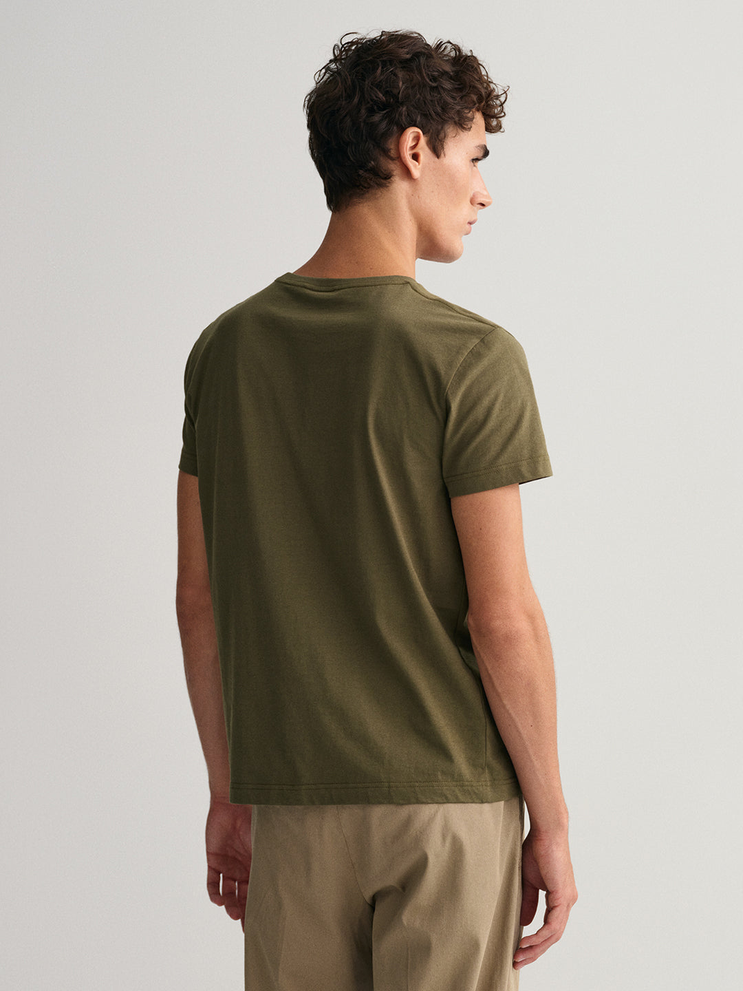 Gant Olive Green Original Regular Fit T-Shirt