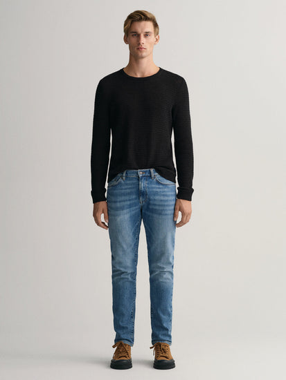 Gant Men Hayes Slim Fit Light Fade Cotton Jeans