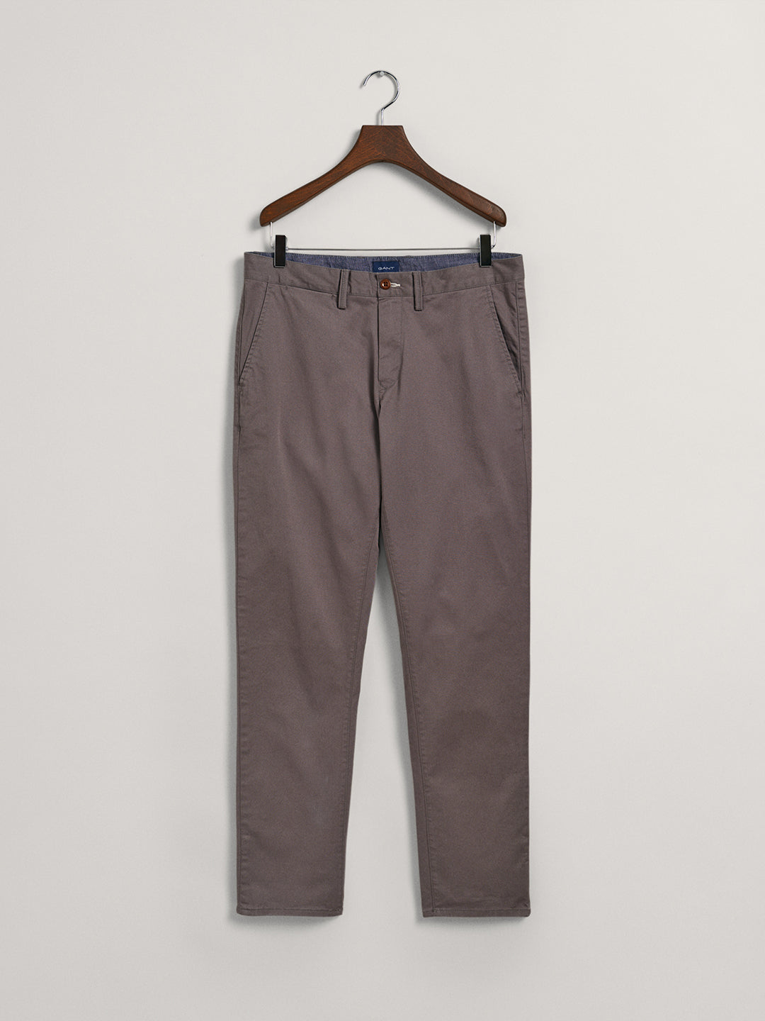 Gant Men Grey Comfort Slim Fit Trousers