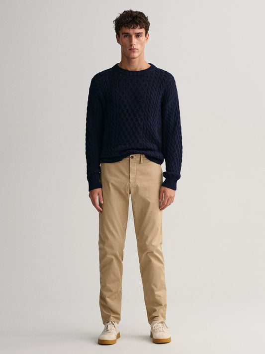 Gant Men Comfort Slim Fit Cotton Chinos Trousers