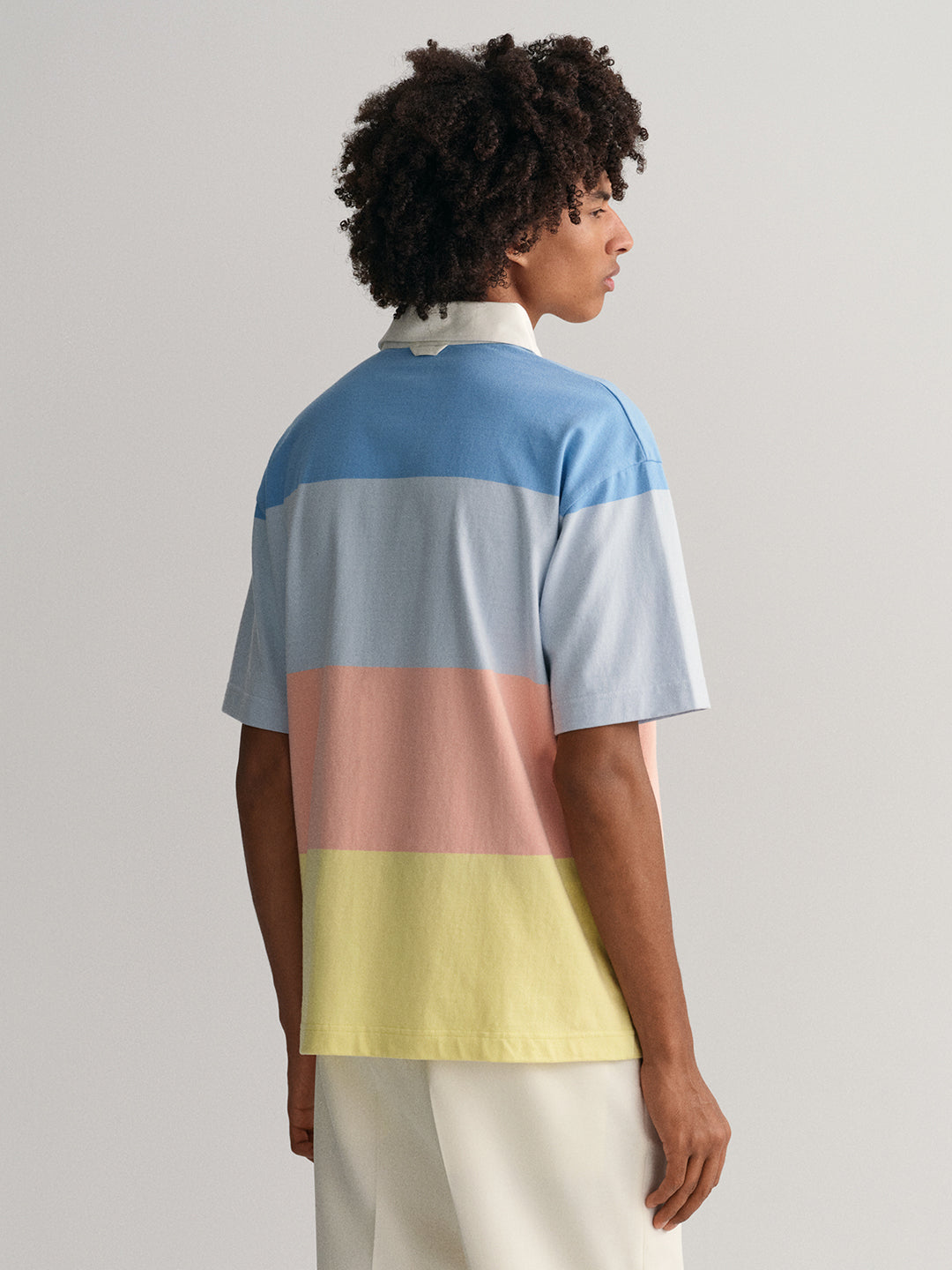 Gant Multi Retro Block Striped Regular Fit Polo T-Shirt