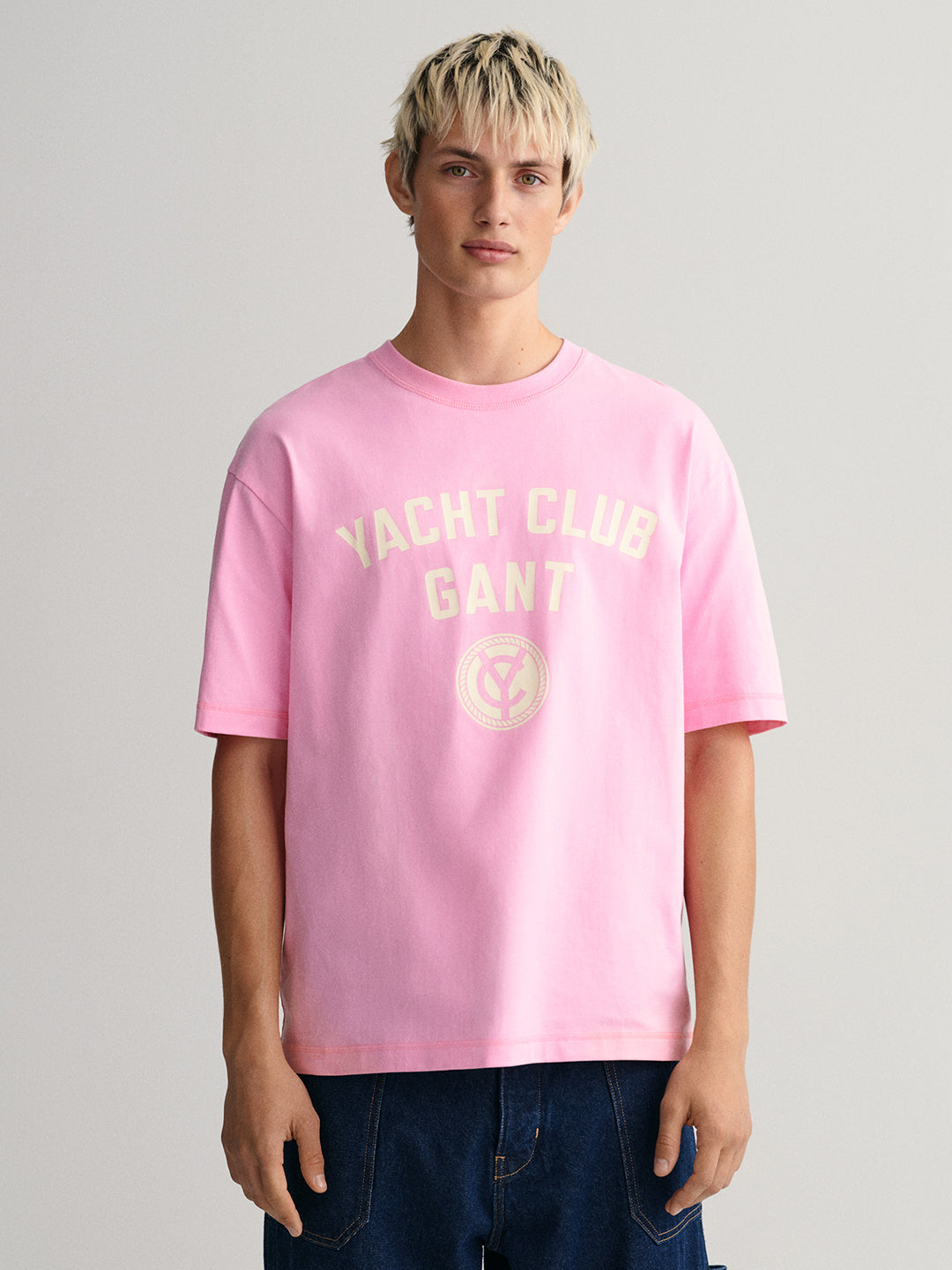 Gant Pink Yacht Logo Regular Fit T-Shirt