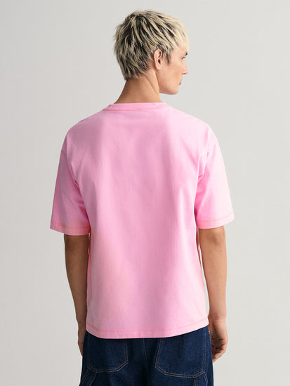 Gant Pink Yacht Logo Regular Fit T-Shirt