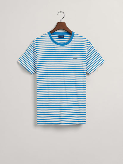 Gant Blue Striped Regular Fit T-Shirt