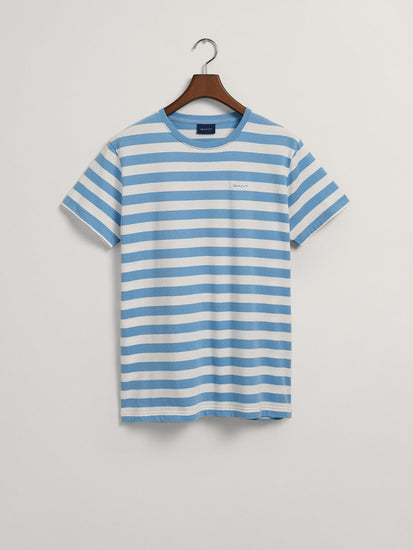 Gant Blue Striped Regular Fit T-Shirt