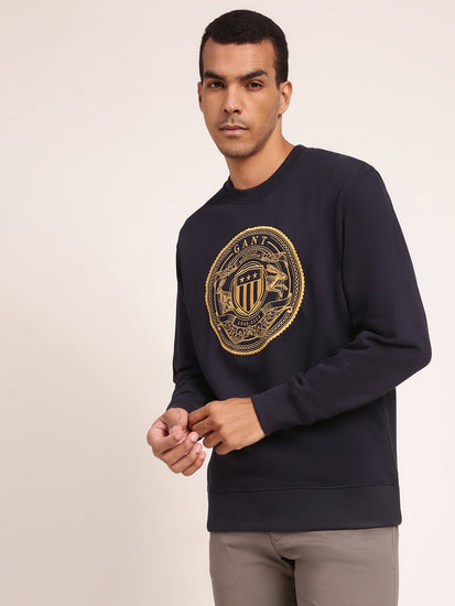 Gant Men Blue Printed Sweatshirt