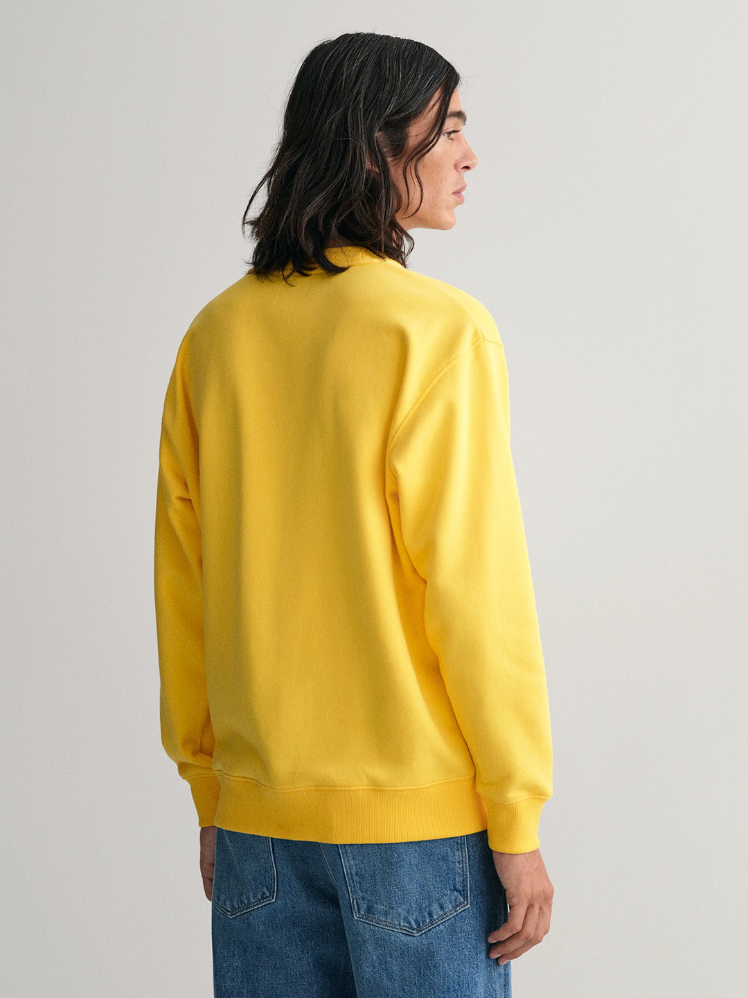 Gant Men Yellow Printed Sweatshirt