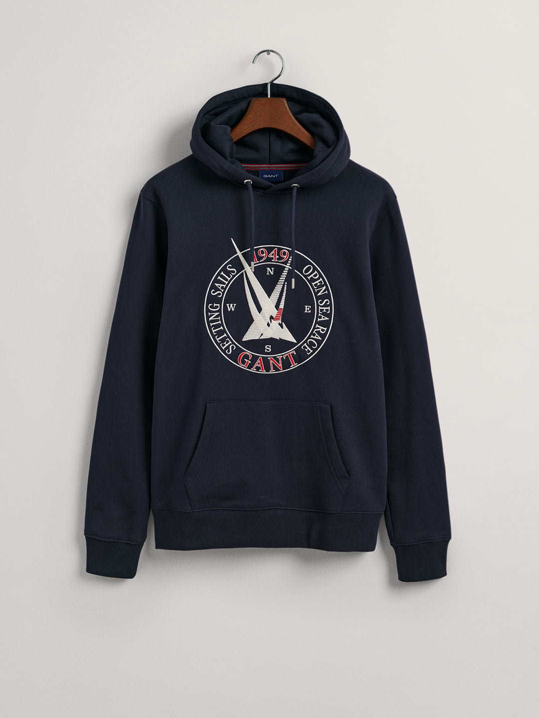 Gant Men Printed Cotton Hooded Sweatshirt