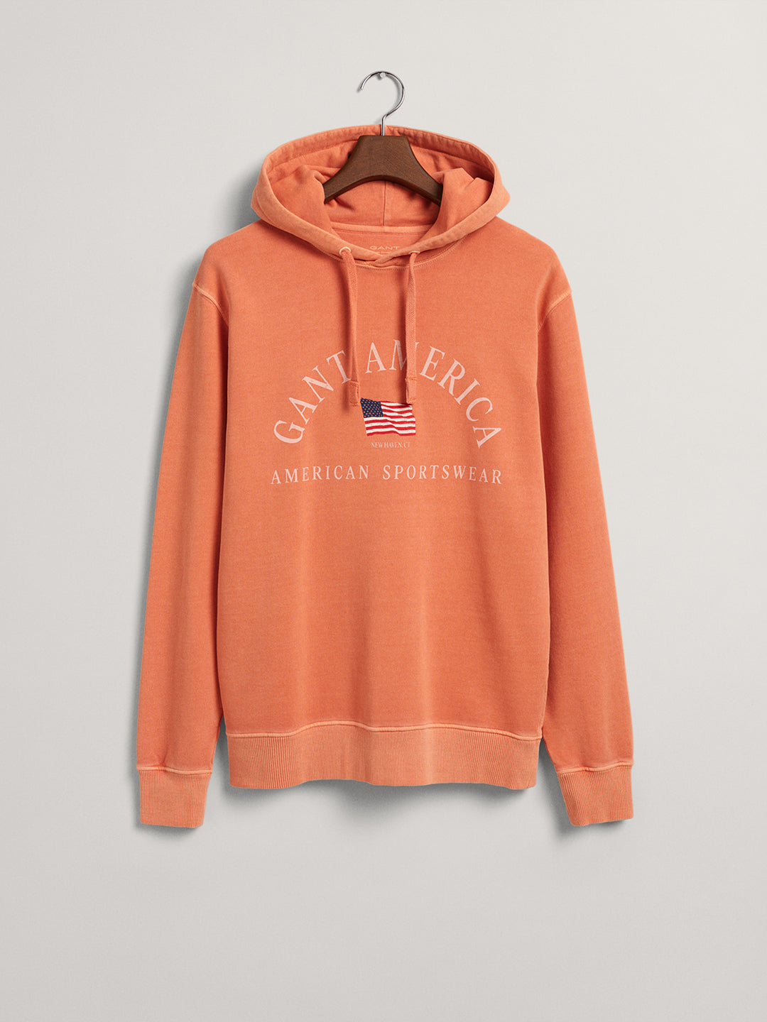 Gant Men Printed CottonHooded Sweatshirt