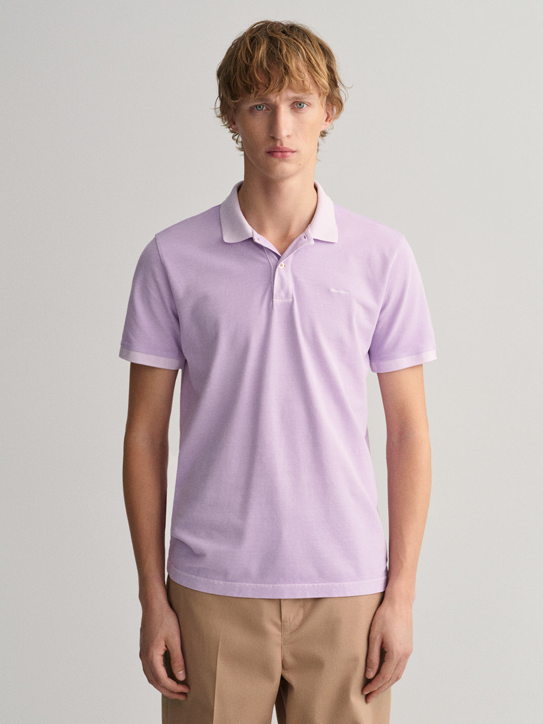 Gant Purple Sunfaded Rugger Regular Fit Pique Polo T-Shirt