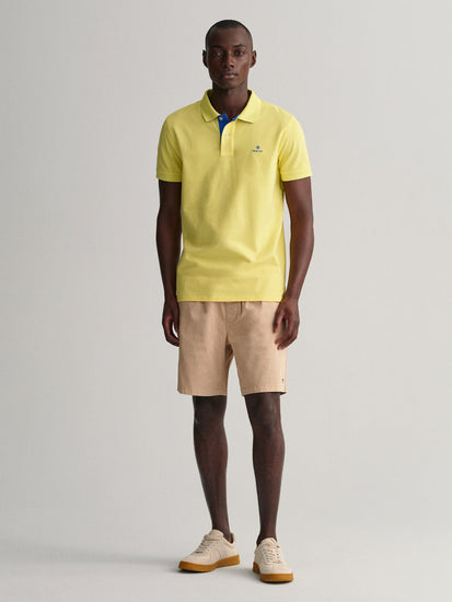 Gant Yellow Slim Fit Rugger Pique Polo T-Shirt