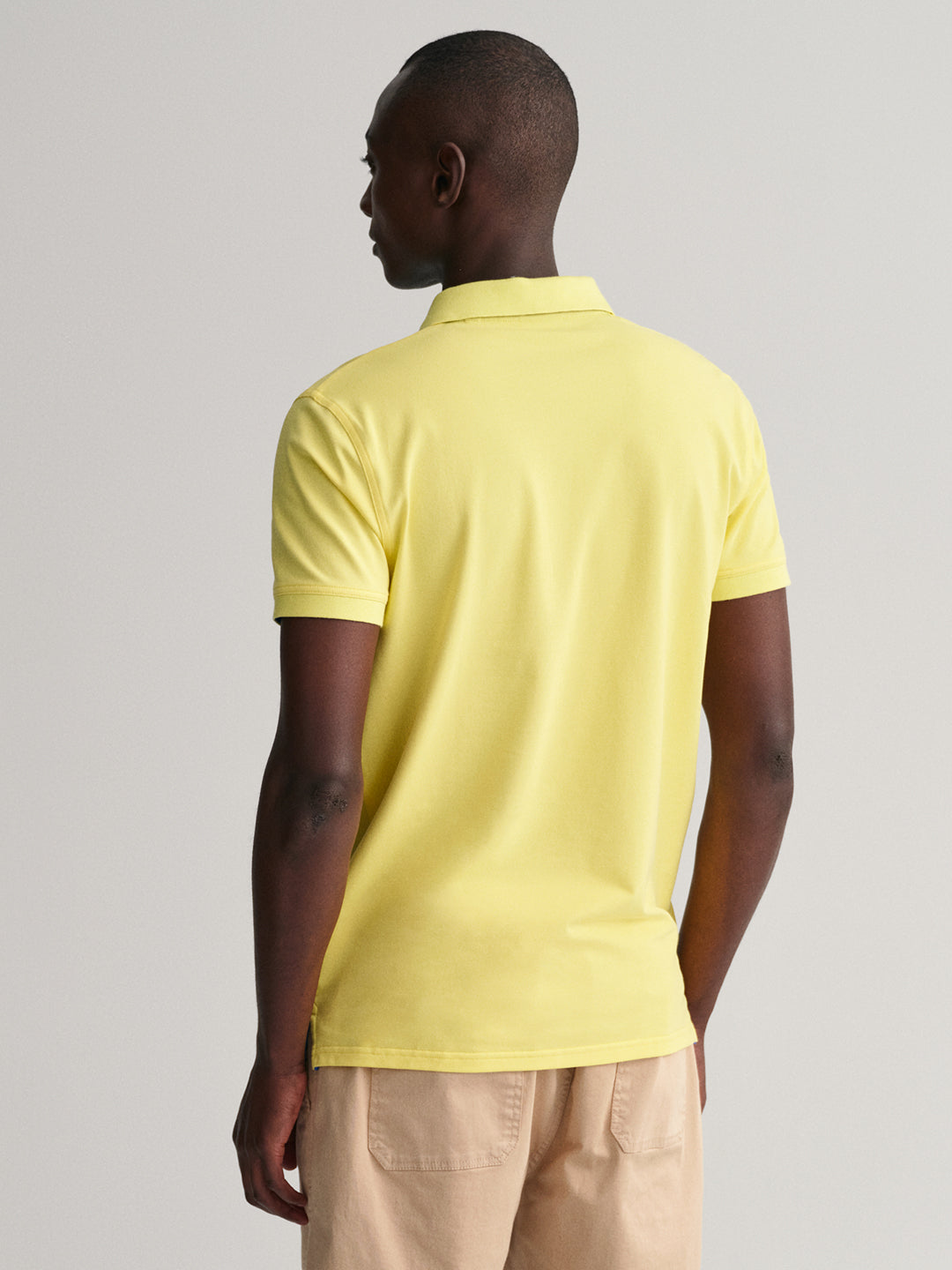 Gant Yellow Slim Fit Rugger Pique Polo T-Shirt