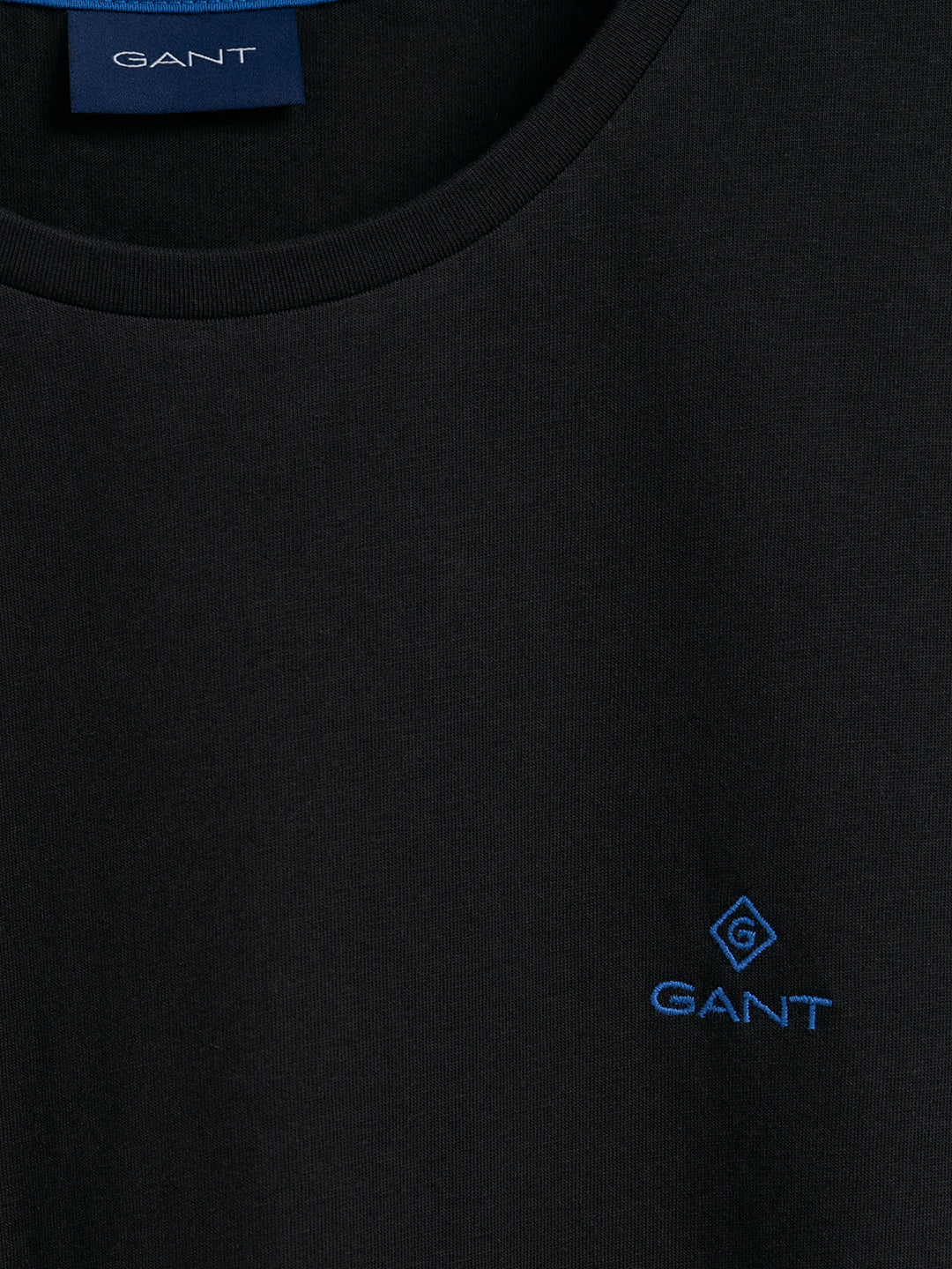 Gant Black Contrast Logo Regular Fit T-Shirt