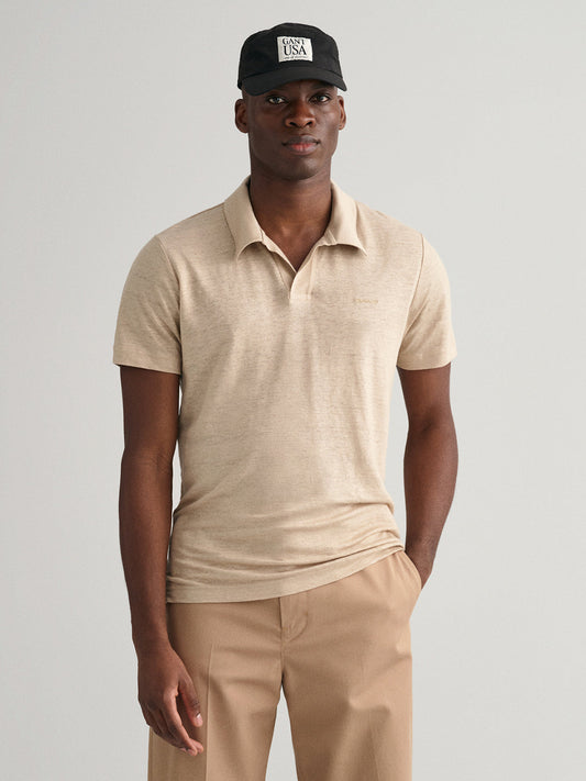 Gant Beige Regular Fit Polo T-Shirt