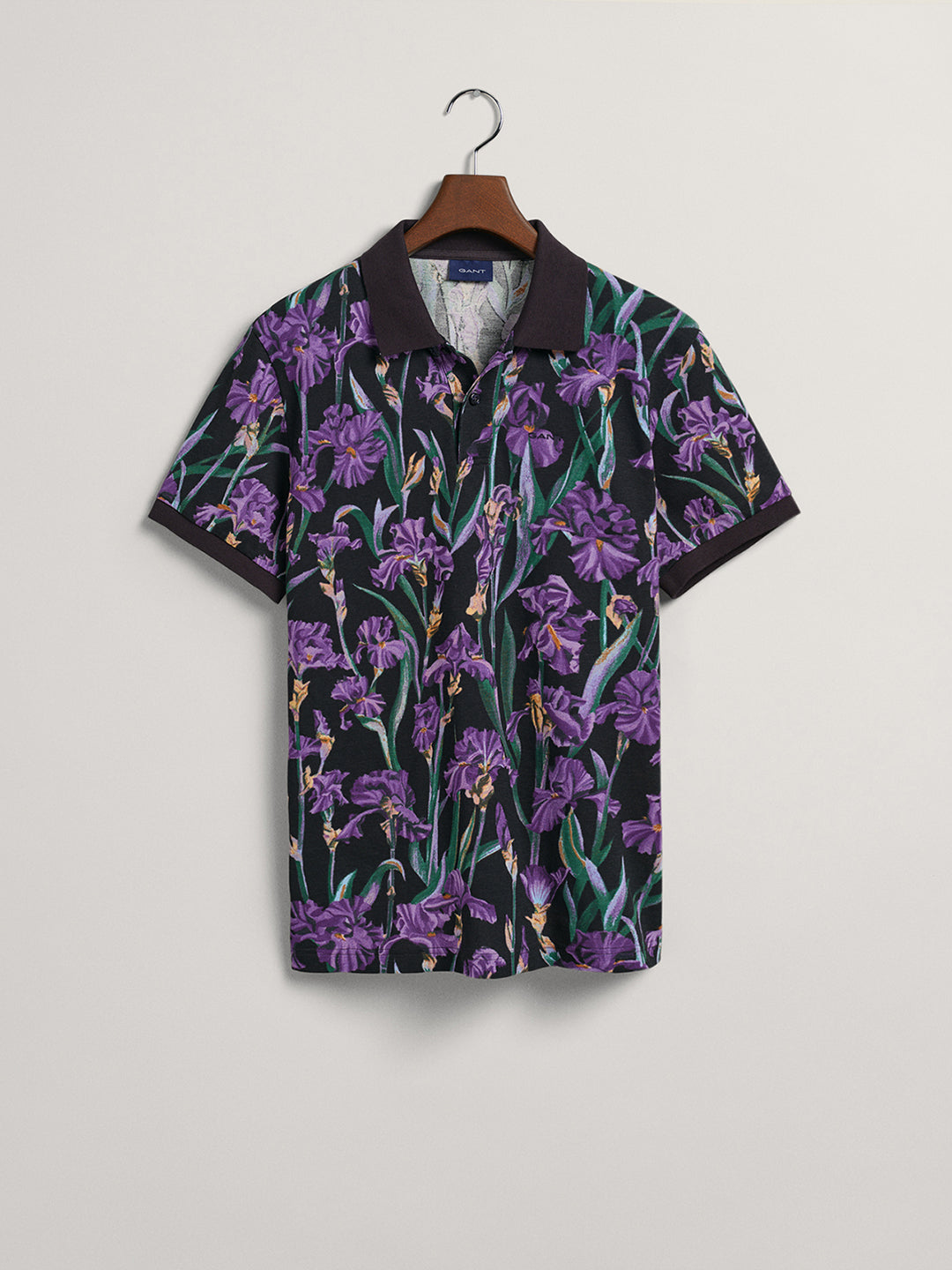 Gant Multi Iris Floral Print Regular Fit Pique Polo T-Shirt