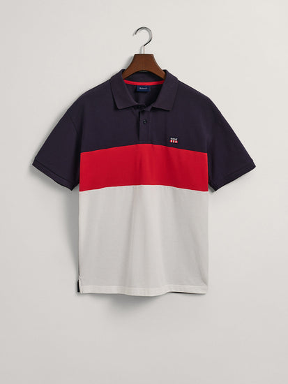 Gant Multi Blocked Comfort Fit Pique Polo T-Shirt