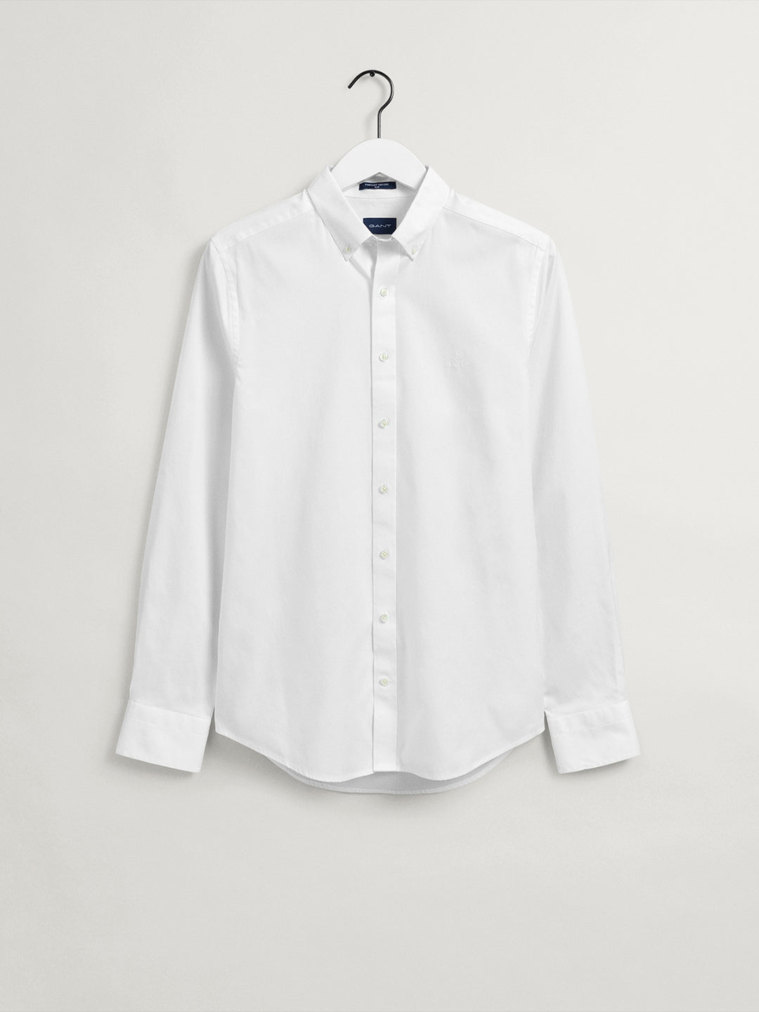 Gant White Pinpoint Oxford Clu Slim Fit Shirt