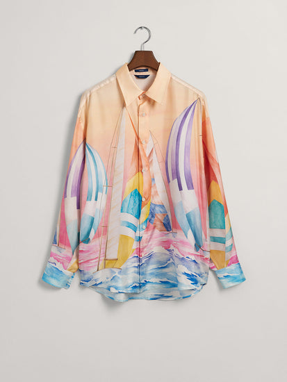 Gant Multi Sailing Printed Tailored Fit Shirt