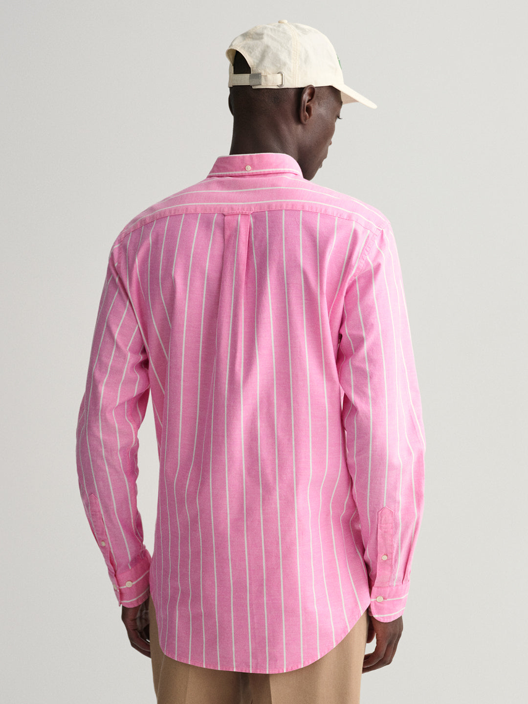 Gant Pink Oxford Striped Regular Fit Shirt