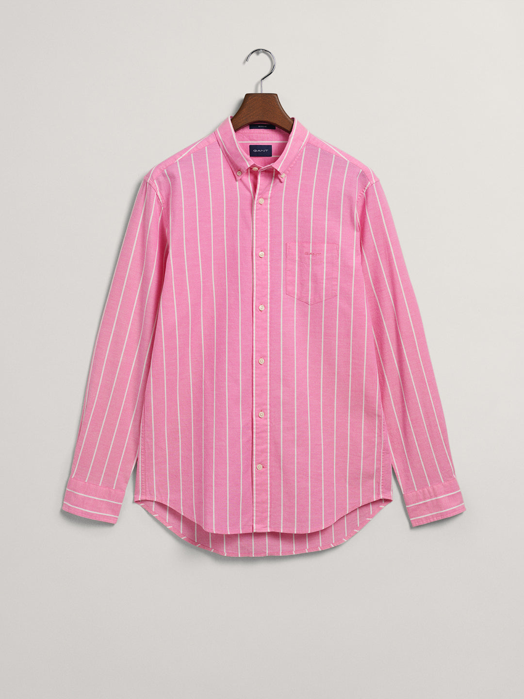 Gant Pink Oxford Striped Regular Fit Shirt