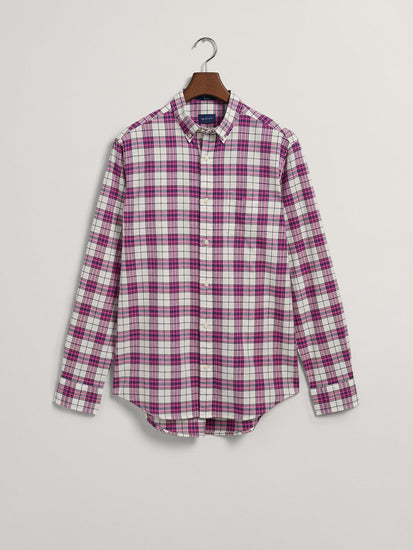 Gant Pink Oxford Checked Regular Fit Shirt