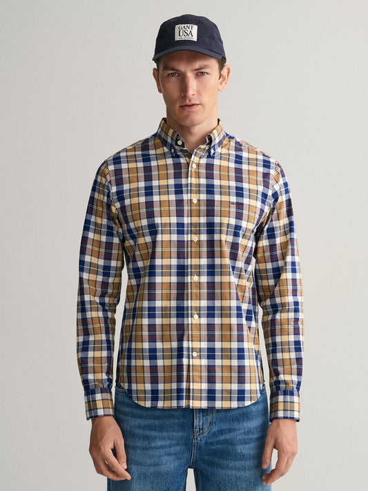 Gant Multi Untucked Colorful Checked Regular Fit Shirt