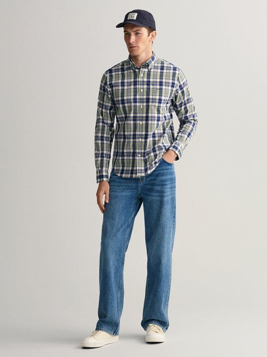 Gant Multi Untucked Colorful Checked Regular Fit Shirt