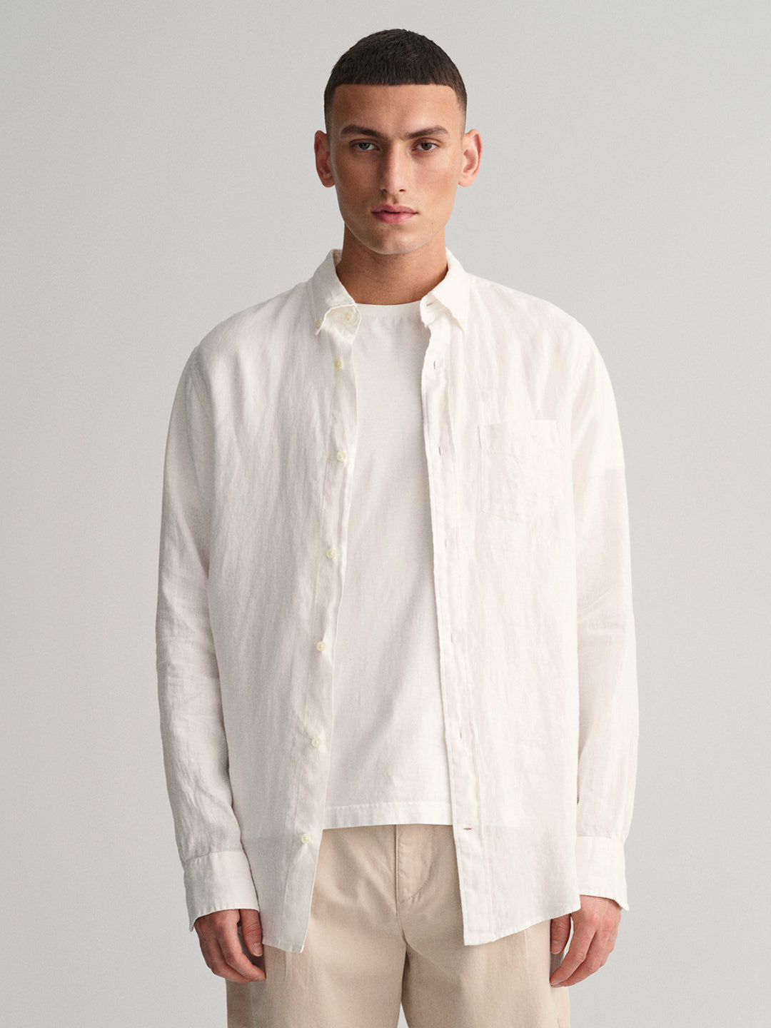 Shop Gant White Regular Fit Shirt - GANT India