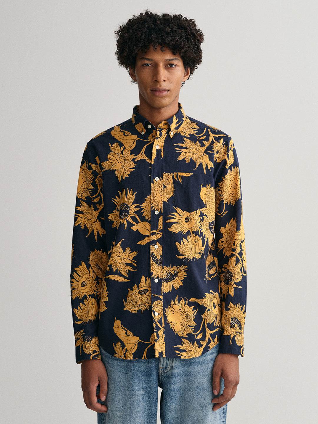 Gant Multi Sunflower Print Regular Fit Shirt