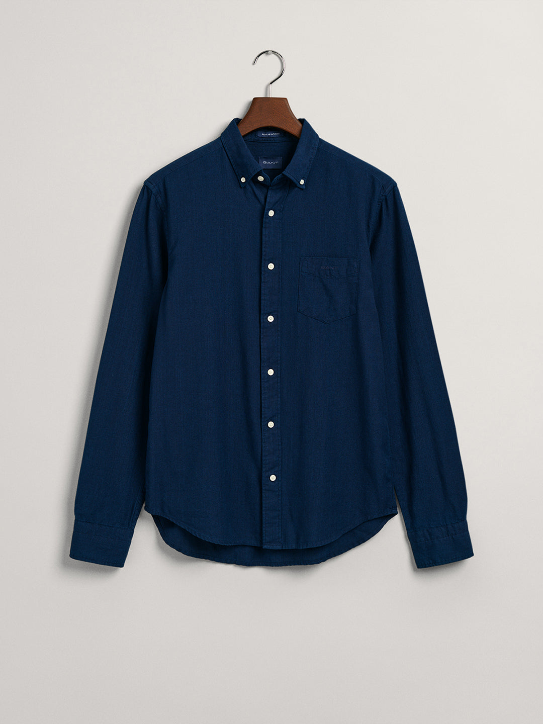 Gant Blue Untucked Oxford Regular Fit Shirt