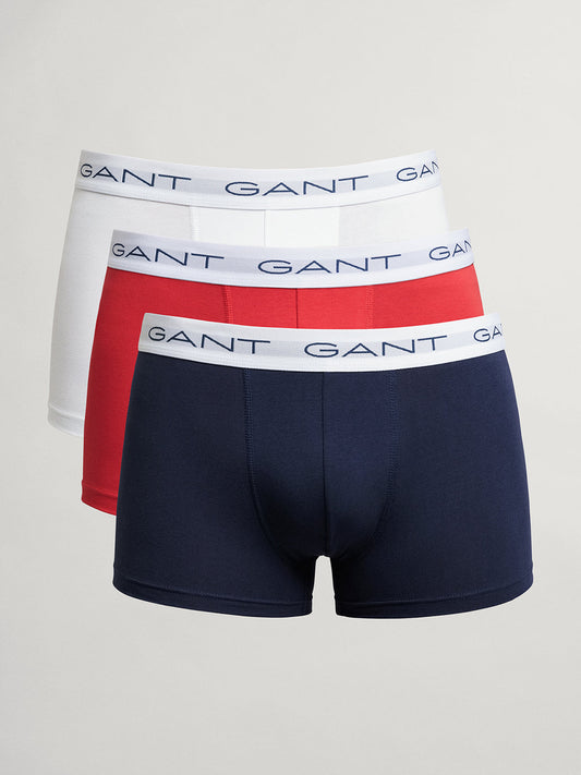 Gant Men Pack Of 3 Mid-Rise Trunks