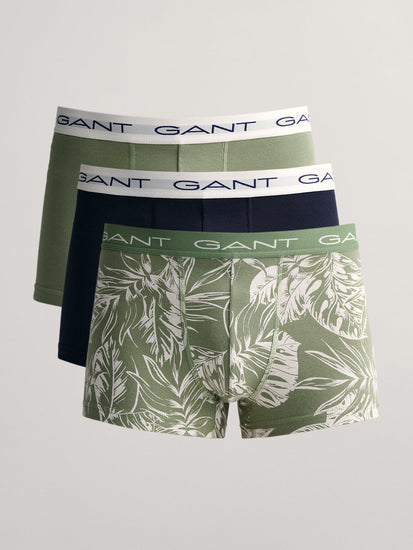 Gant Men Pack Of 3 Tropical Printed Trunks