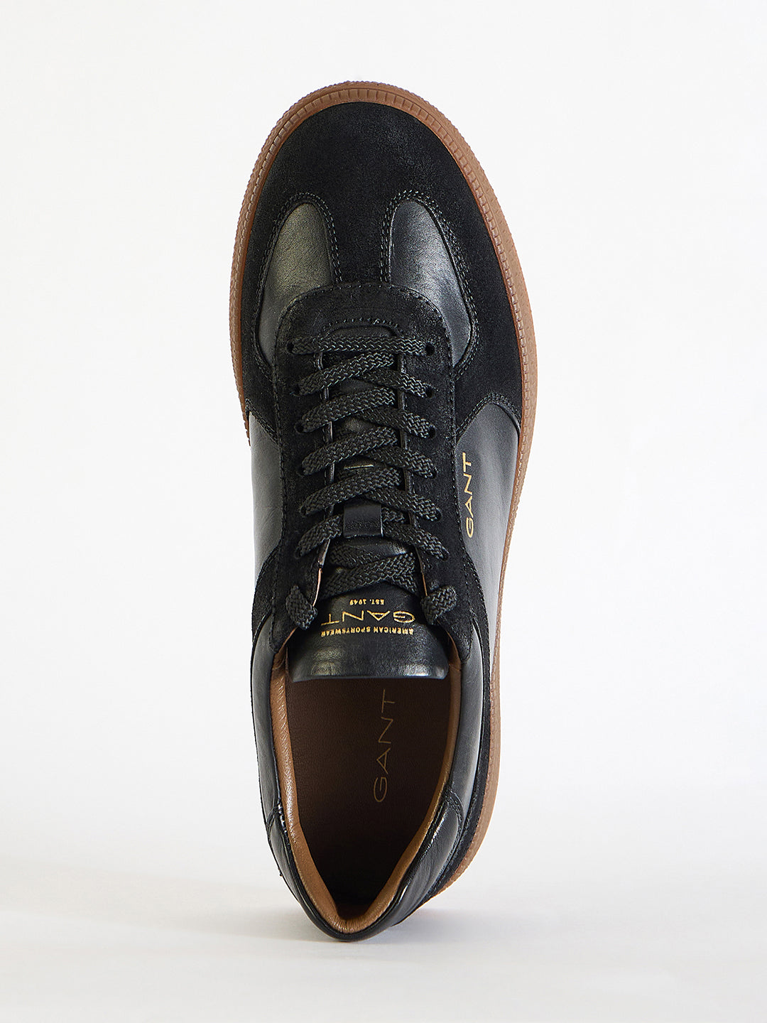 Gant Men Black  Color-Blocked Lace-Up Round Toe Sneakers